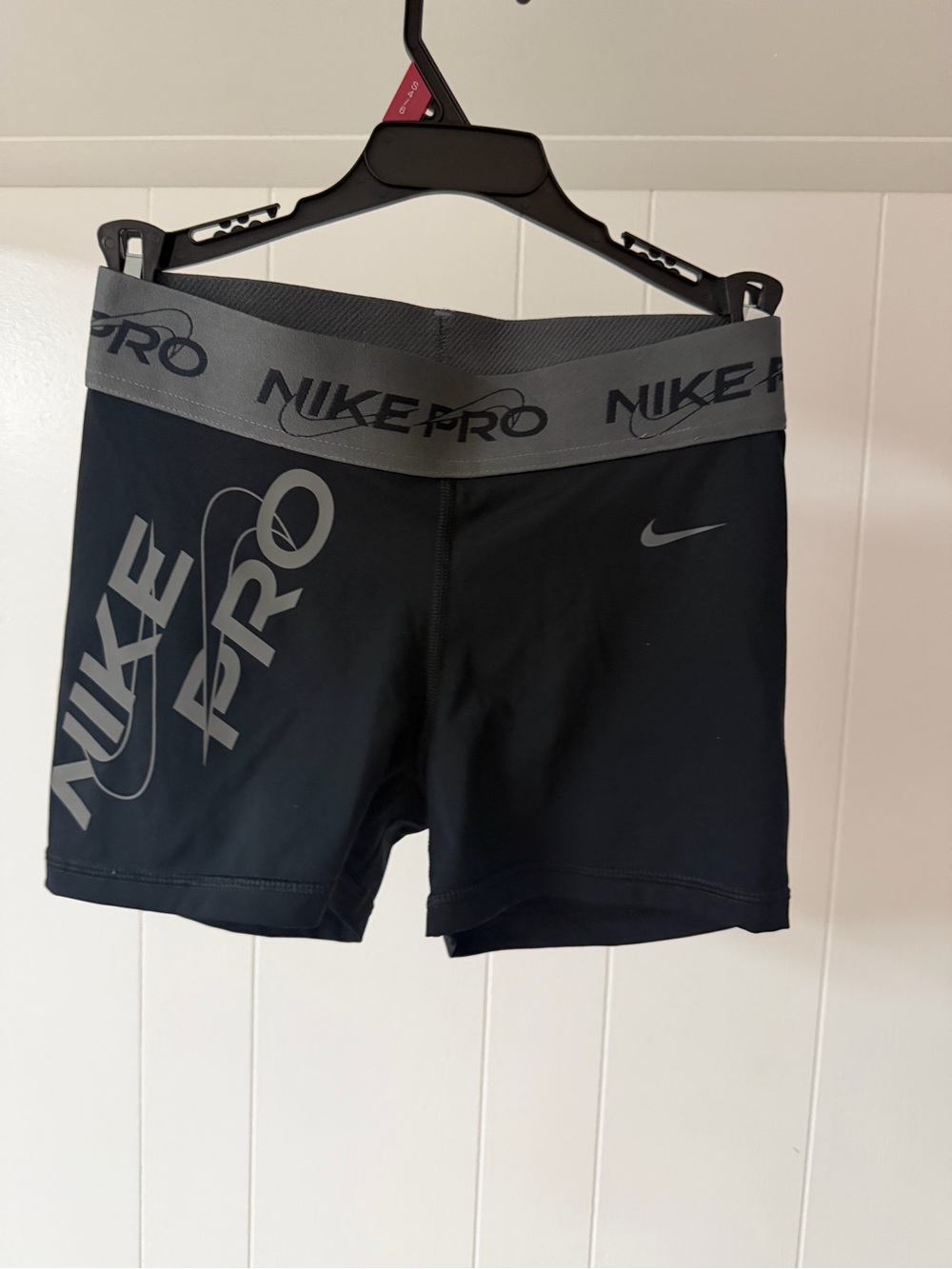 Nike Pro Women's Black & Gray Performance Bike Shorts